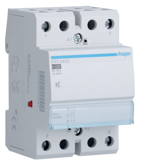 Контактор безшумний 40A, 2НВ, 230В 000016484