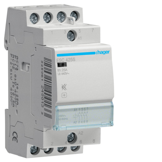 Контактор безшумний 25A, 4НВ, 230В 000006719