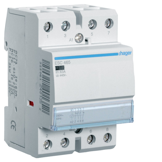 Контактор 63A, 2НВ+2НЗ, 230В 000006728