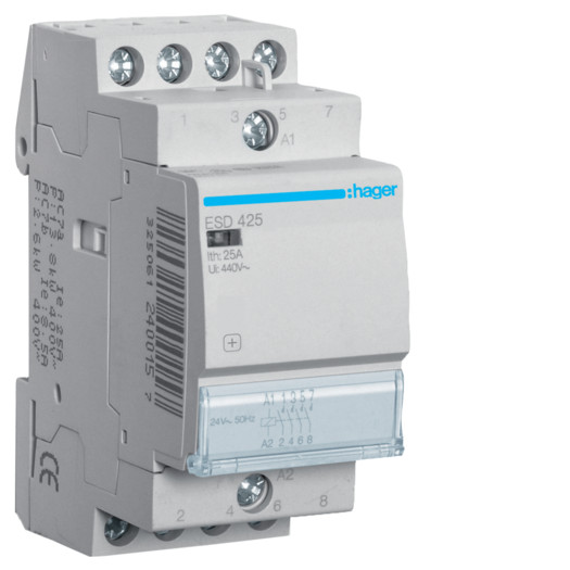 Контактор 25A, 4НВ, 24В 000024508