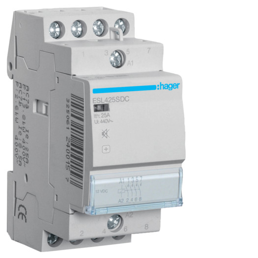 Контактор безшумний 25A, 4НВ, 12В 000024572