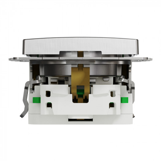 Купити Розетка 1-на з з/к + 2 USB тип А матовий алюміній Sedna Elements 4 380,10 грн