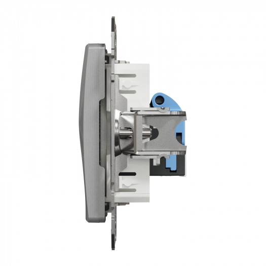 Купити Розетка комп'ютерна RJ45 CAT6 UTP, Алюміній, Sedna Design 651,20 грн