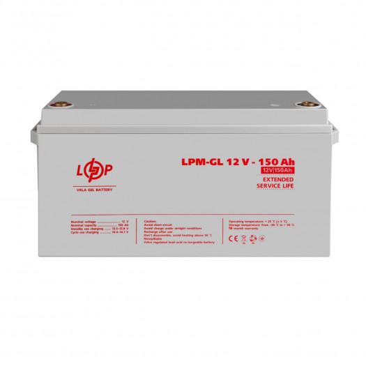 Купить Аккумулятор гелевый LPM-GL 12V - 150 Ah 13 627,00 грн