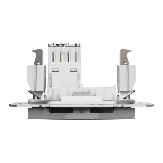 Купити Розетка комп'ютерна RJ45 кат.5е UTP, алюміній, Asfora 376,90 грн