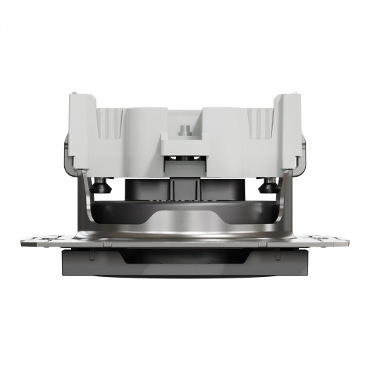 Купити Розетка без заземлюючого контакта, антрацит, Asfora 149,80 грн