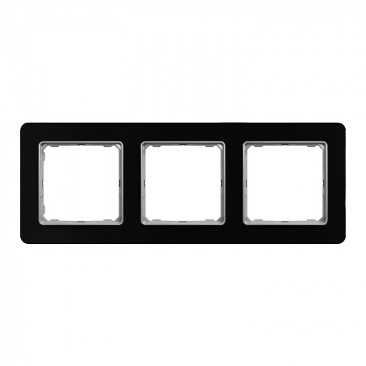 Купити Рамка 3-м штучне чорне скло Sedna Elements 600,90 грн