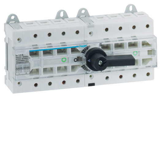 Перемикач модульний трьохпозиційний I-0-II, 4п 100А 000024842