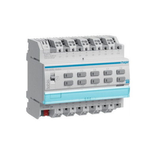 Исполнительое устройство KNX 10-канальное, 10A, C-Last (Арт. TXA207D) 000027746 Исполнительое устройство KNX 10-канальное, 10A, C-Last (Арт. TXA207D) 000027746