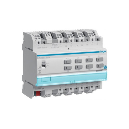 Исполнительое устройство KNX 8-канальное, 10A, C-Last (Арт. TXA208D) 000027750