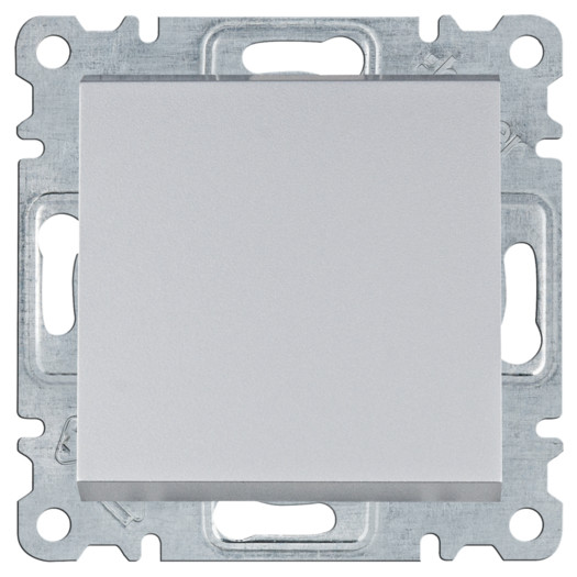 Вимикач хрестовидний Lumina, срібний, 10АХ/230В 000052670