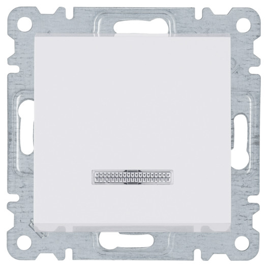 Вимикач з підсвічуванням універсальний Lumina, білий, 10АХ/230В М00000917