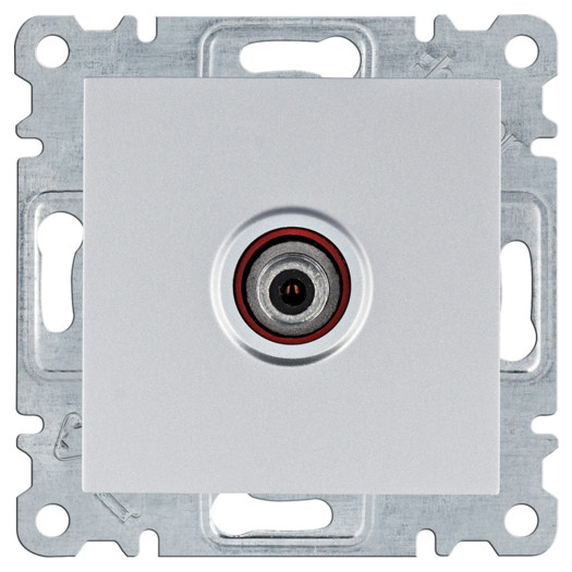 Розетка САТ Lumina, срібна 000052718