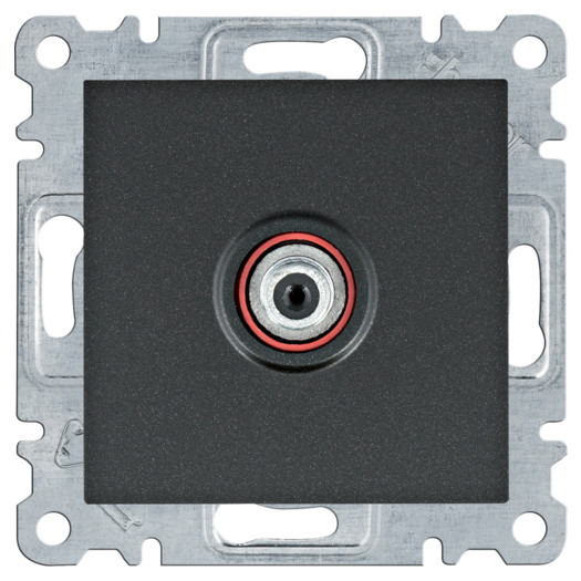 Розетка САТ Lumina, чорна 000052719