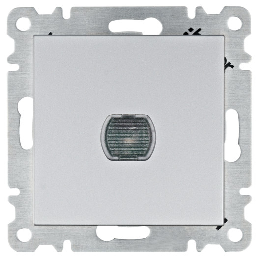 Світлорегулятор нажимний Lumina, срібний, 60-300Вт 000052724